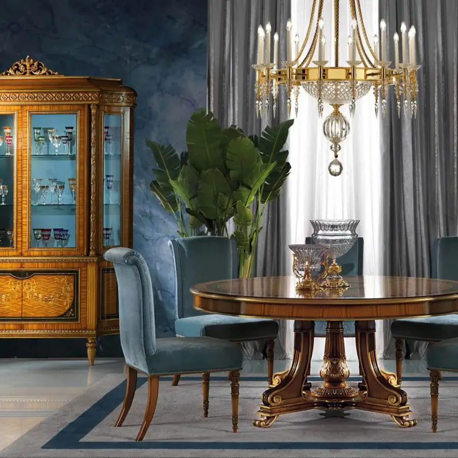 Distinguished Zanaboni B/5142 cupboard crafted in citronnier and ebony wood with gilded accents and lustrous finish