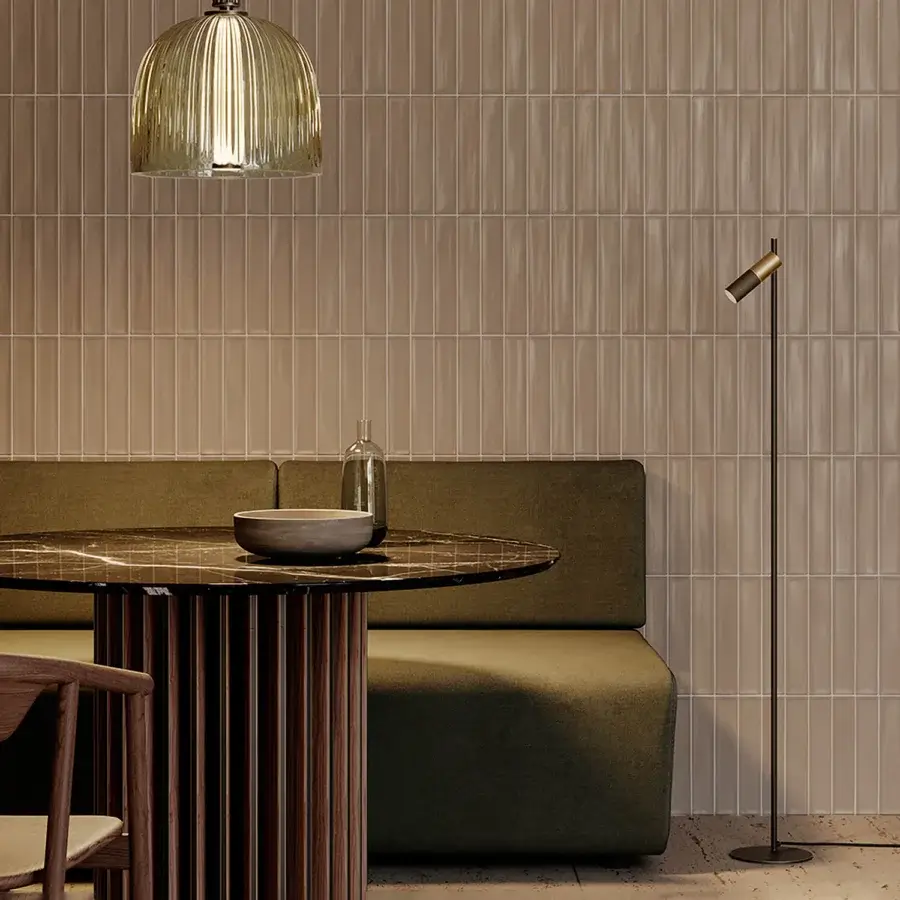 Exclusive VENICEM Beak Floor Lamp crafted in burnished brass with a matte black pole and subtle knurled detailing