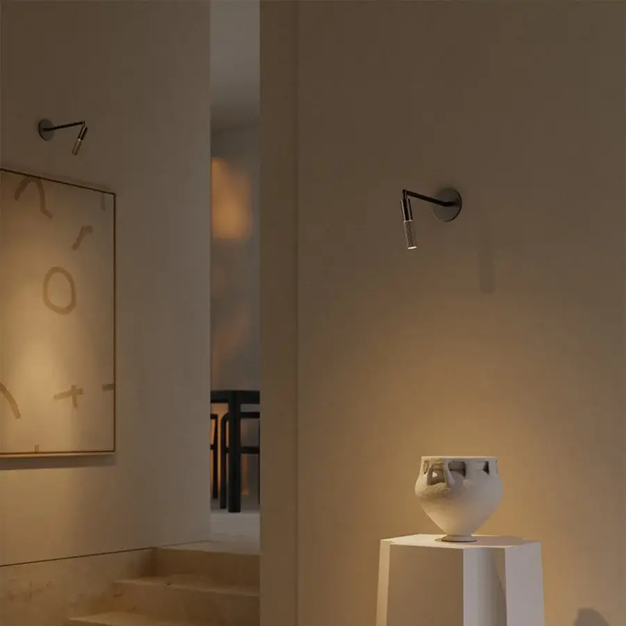 Exceptional VENICEM Beak Picture Lamp wall fixture crafted in metal with burnished brass and sleek matte black finish