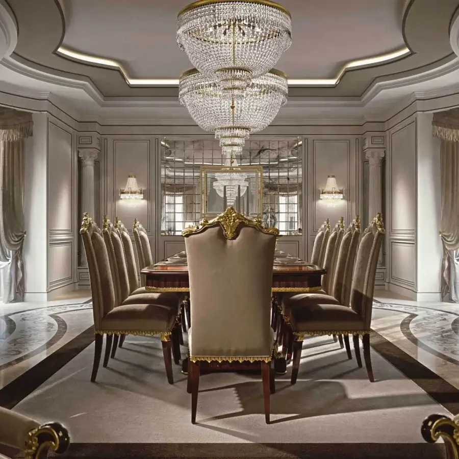 Superior Zanaboni S/4200 chair built with glossy wood, gold detailing, and light beige textile upholstery