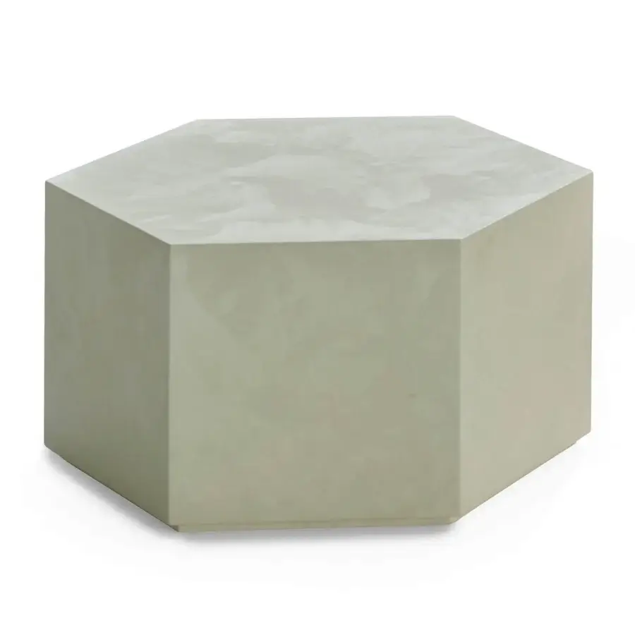 Superior Zanaboni T222 side table handcrafted in Italy with white mother-of-pearl lacquer and octagonal form