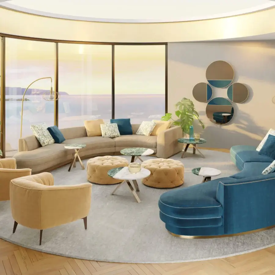 Franklin Curved Sofa #7