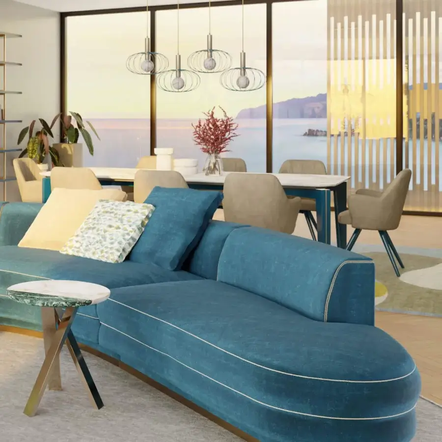 Franklin Curved Sofa #6