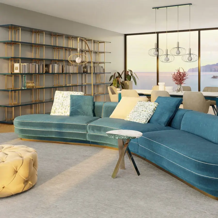 Franklin Curved Sofa #5