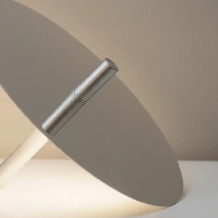 Distinguished Luceplan Millimetro table lamp with a slender stem crafted from premium aluminum and a matte finish