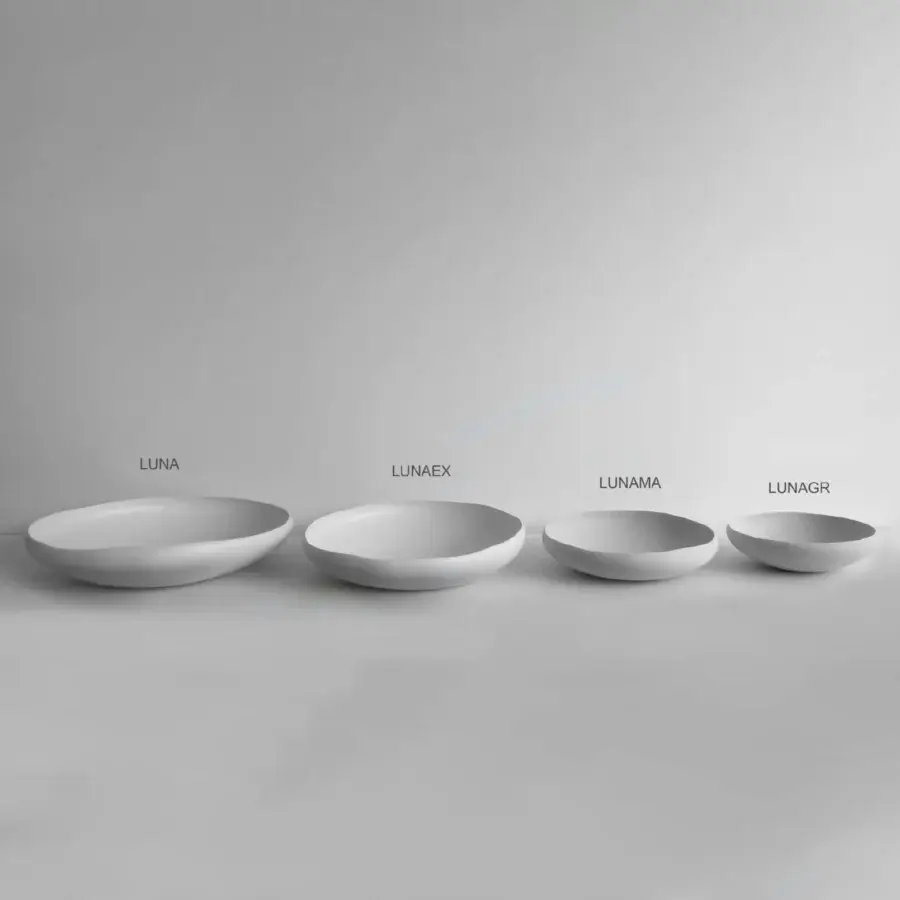 Superior Rina Menardi Luna centerpiece, a handcrafted decorative vessel in dark charcoal gray with a smooth matte finish