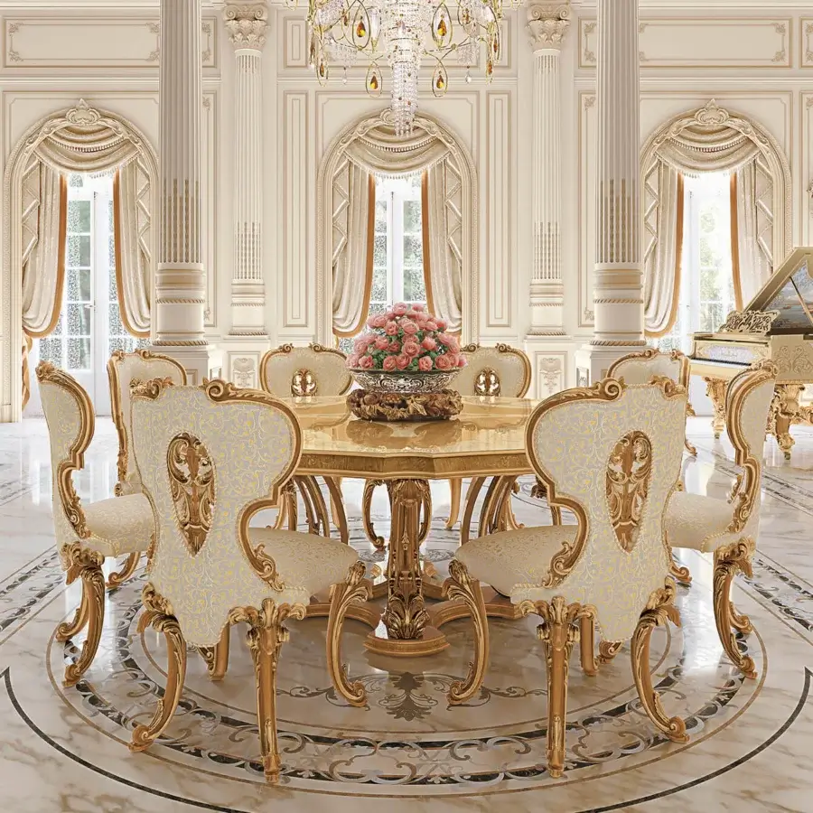 Distinguished Riva Mobili D'Arte 22120 chair crafted in Italy with gilded carvings and cream floral textile upholstery