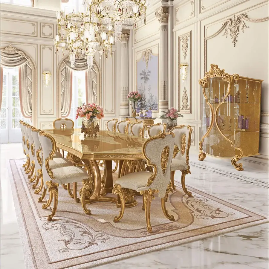Distinguished Riva Mobili D'Arte showcase crafted in wood with gilded detailing and satin sheen exhibiting sweeping curves