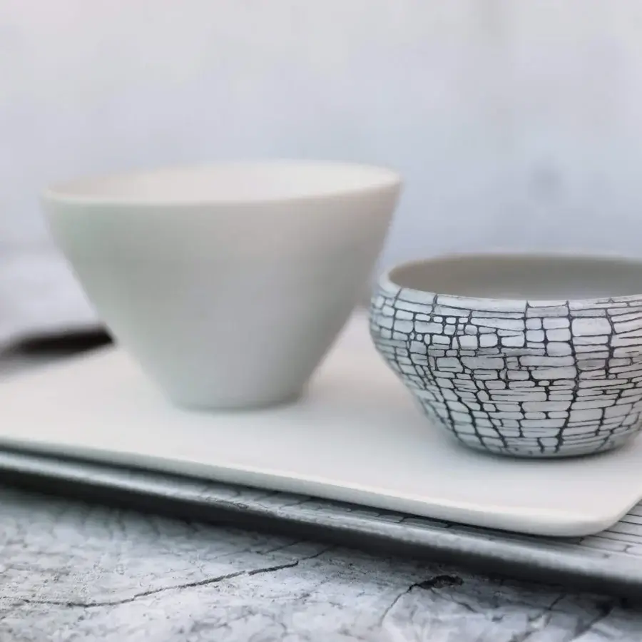 Distinguished Rina Menardi Vassoi Quadrati centerpiece tray crafted in matte white ceramic with a smooth finish for refined display