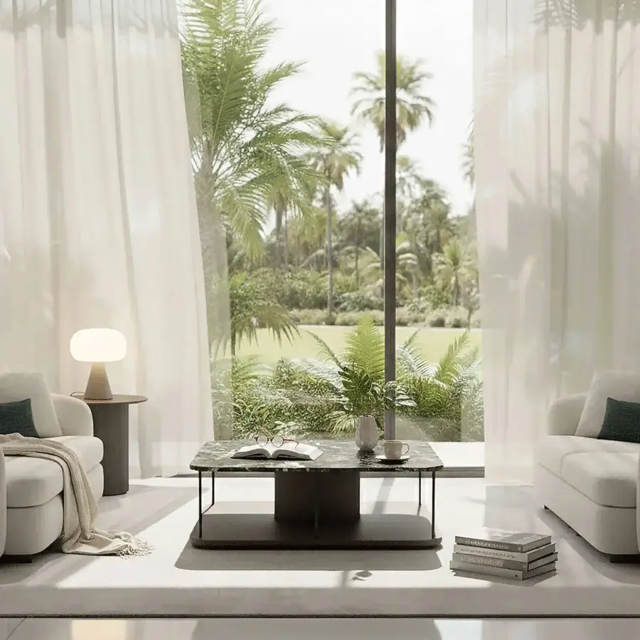 Captivating Carpanelli Grantour sofa with woven fabric upholstery in light beige and a teal accent cushion