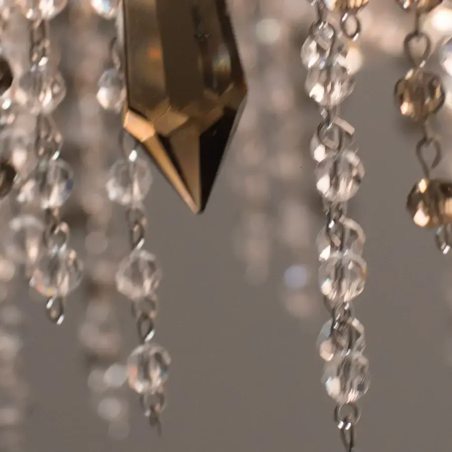 Lavish Patrizia Garganti Burlesque EX XL chandelier built in clear crystal with polished brass finish
