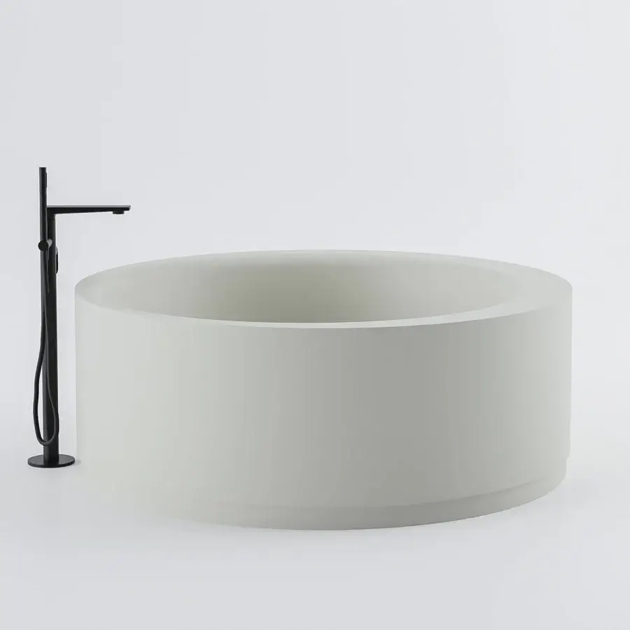 Captivating Norah Design RNBT 01 bathtub sculpted in Norahcryl with a velvety matte texture offering total immersion