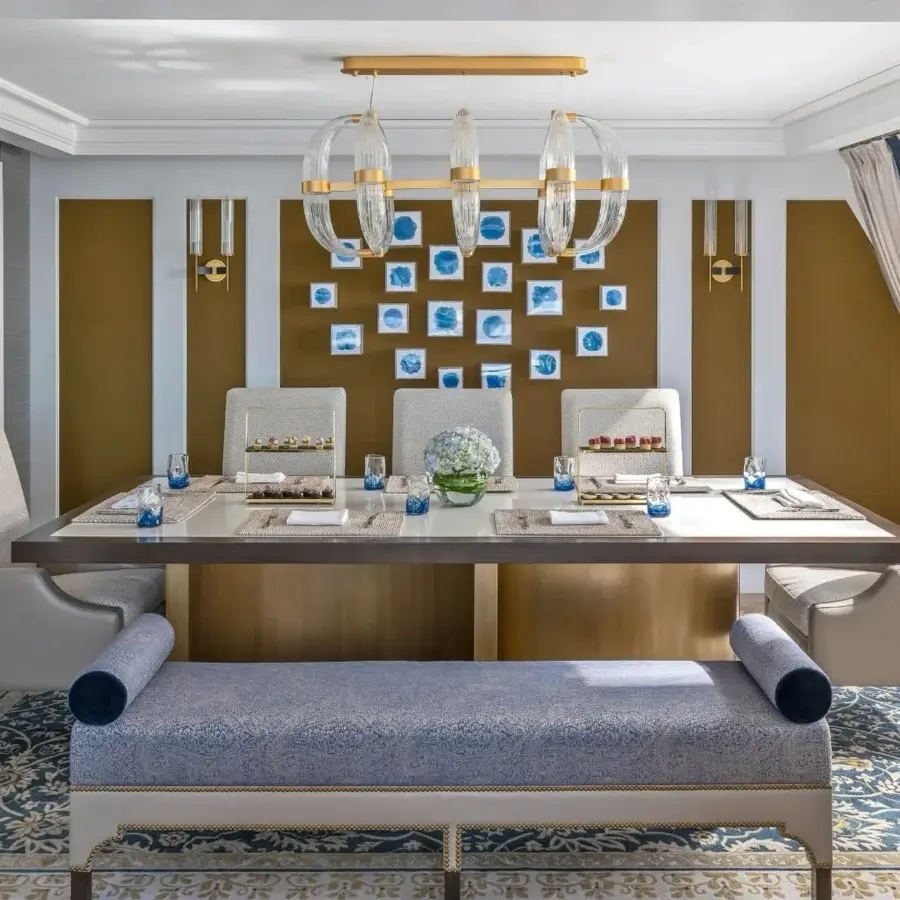Distinctive Patrizia Garganti Coup De Foudre 05 suspension lamp with hand-blown glass elements and modular metal structure for adjustable illumination