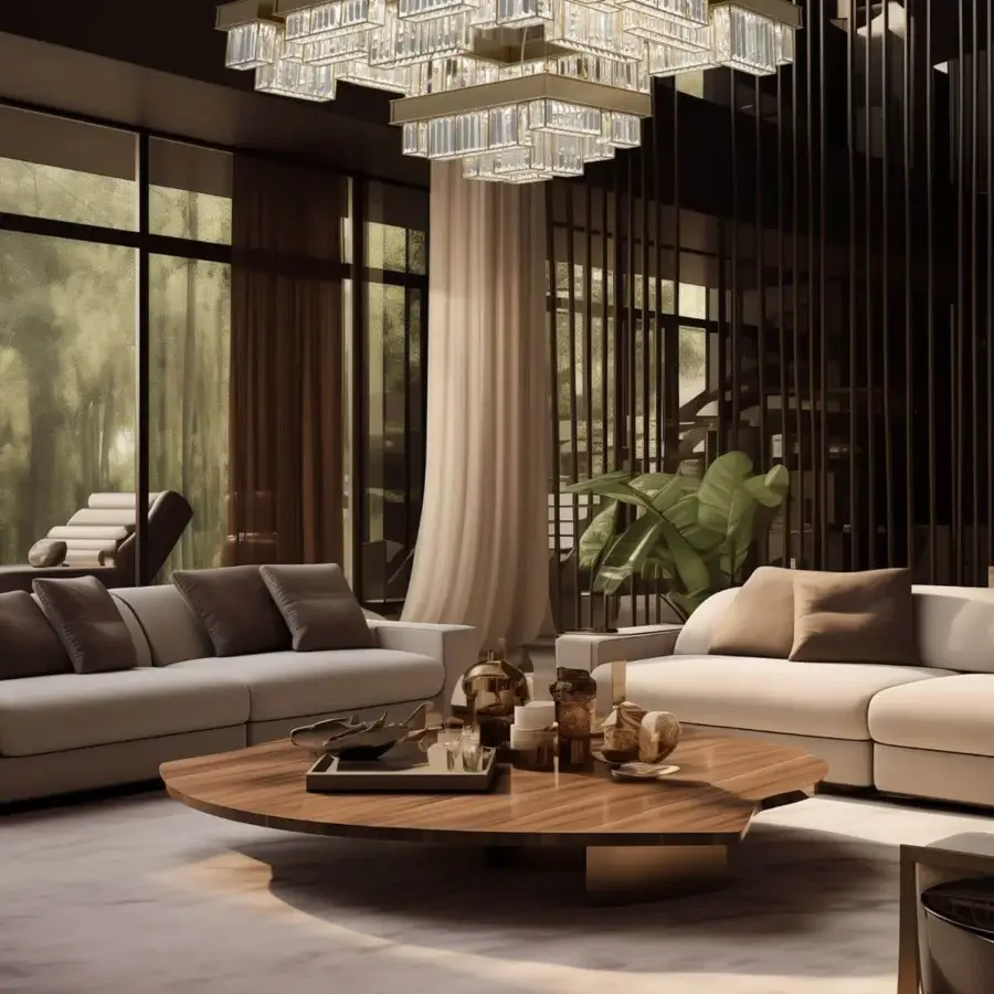Architectural Patrizia Garganti Gisele chandelier with modular composition crafted in laser-cut steel and integrated dimmable LED lighting