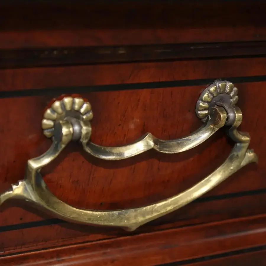 Exquisite Faber Mobili Chamonix sideboard built with walnut and walnut crotch wood in a warm brown satin finish