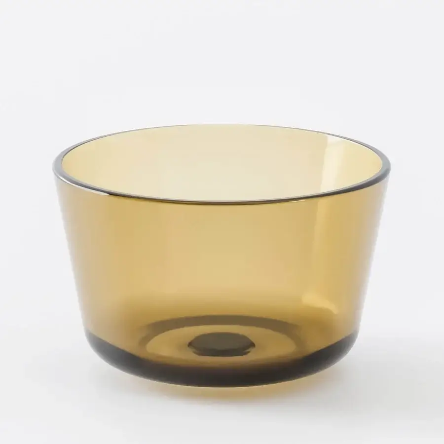 Exceptional Norah Design ARBA 01 washbasin in translucent amber Norahcrystal with a smooth glossy finish