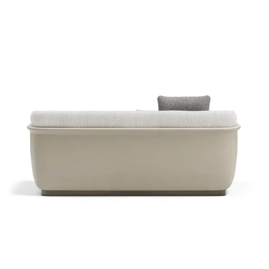 Superior Capital Allure sofa with sculpted silhouette and curated exquisite fabric upholstery crafted with a wooden base and metal accents