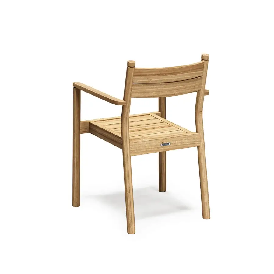 Distinguished Atmosphera Panama armchair built in timber with a satin finish and balanced silhouette