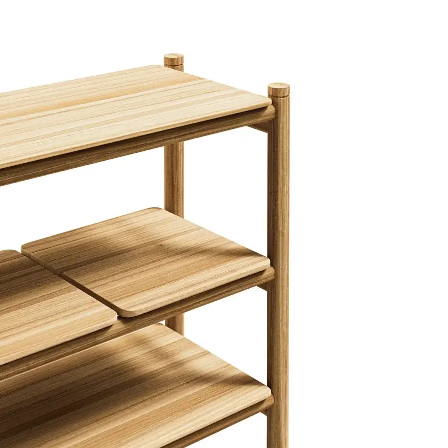 Distinguished Atmosphera Panama console crafted in timber with a satin finish and cylindrical supports