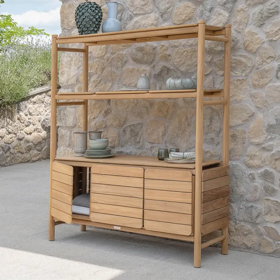 Distinguished Atmosphera Panama cabinet crafted in medium-brown timber with visible grain and a satin finish for secure storage