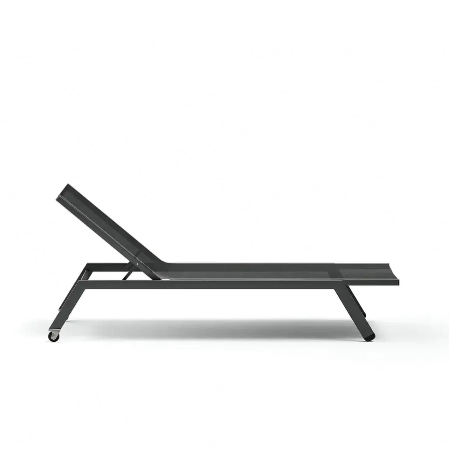 Superior Atmosphera Maxim chaise lounge with an aluminum frame, Textilene seat and epoxy-painted finish for lasting outdoor comfort