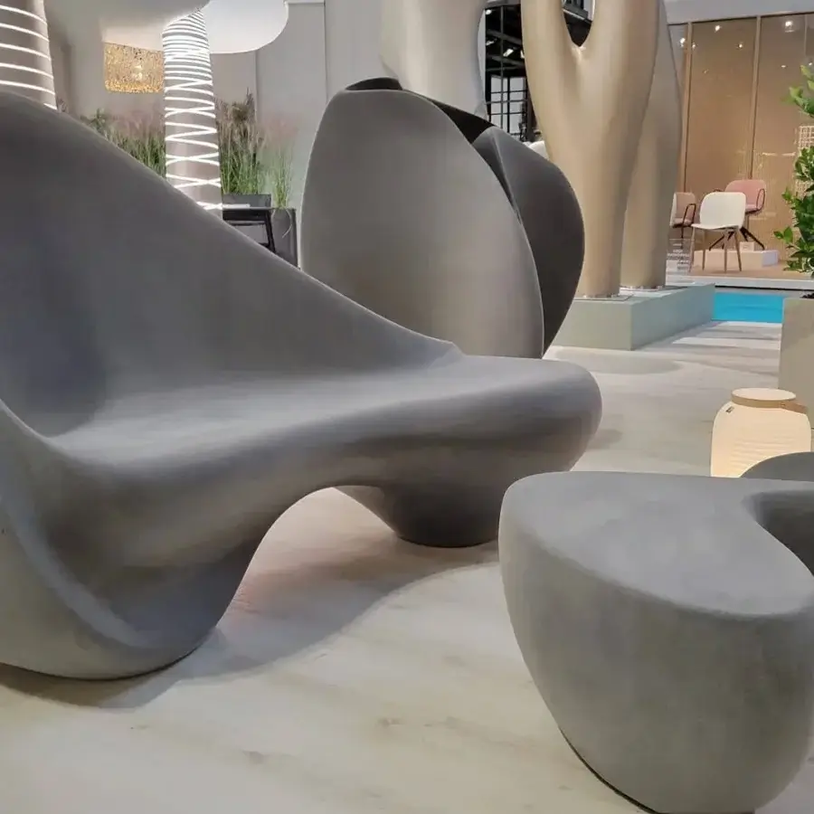 Distinguished Serralunga Ripple coffee table with undulating form sculpted from durable LLDPE and refined lacquered finish