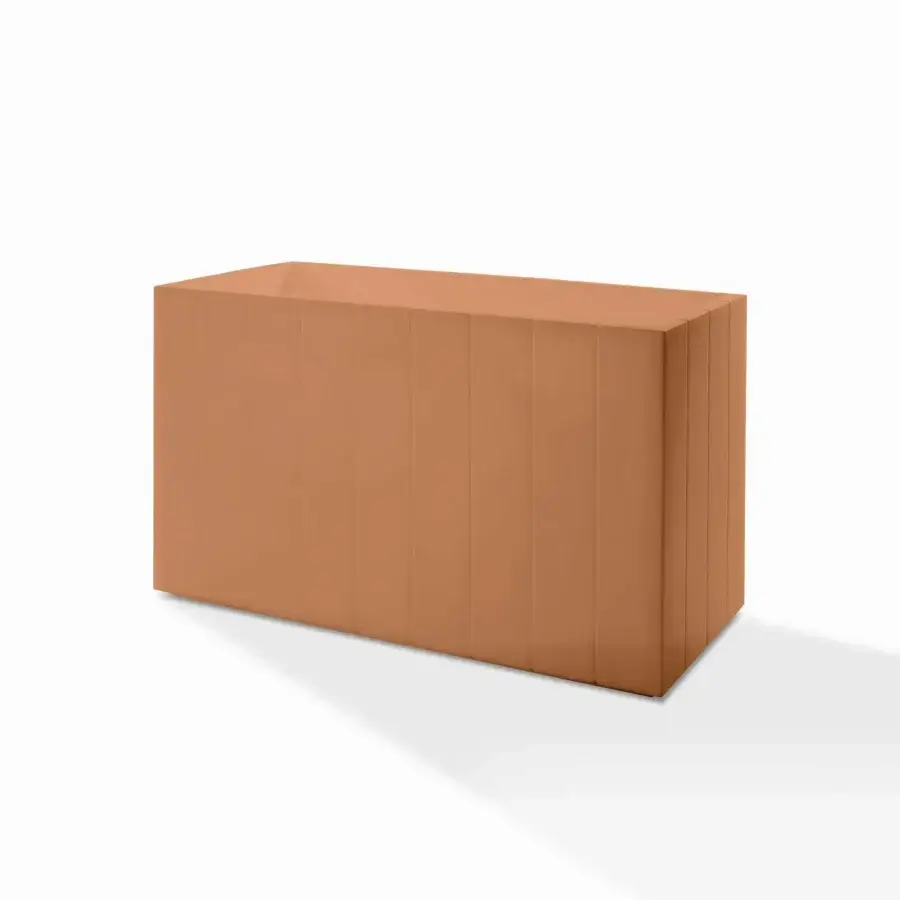 Distinguished Serralunga Fence planter, a planter built in terracotta LLDPE plastic with a matte finish