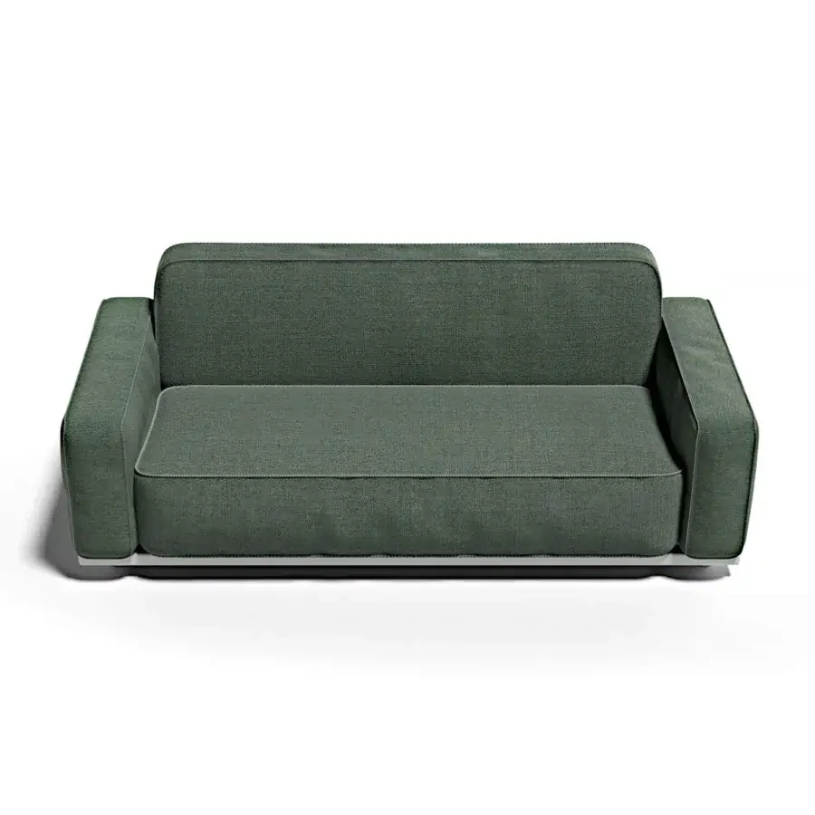 Distinguished Atmosphera Laguna sofa with textured textile upholstery and a muted medium-green hue offering a minimalist aesthetic