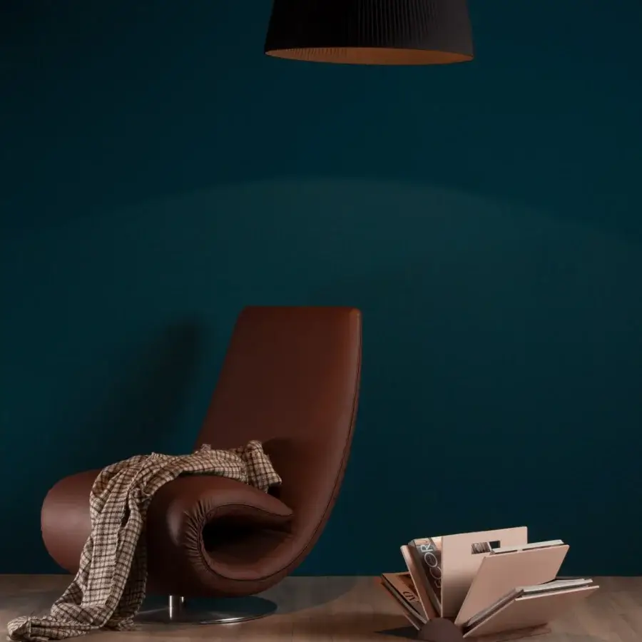 Exceptional Tonin Casa Ricciolo lounge chair to chaise crafted in warm brown leather with a smooth satin finish