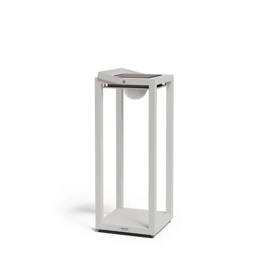 Superior Atmosphera Astro floor lamp with aluminum construction and light gray matte finish for outdoor use