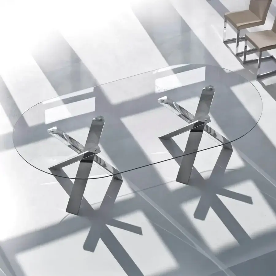Twin Resort Dining Table - Glass Top #1