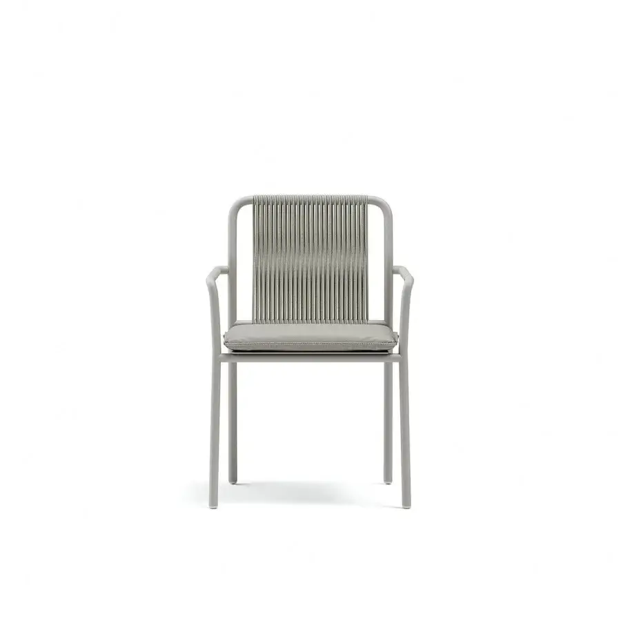 Distinguished Atmosphera Air armchair with a solid graphite aluminum frame and hand-woven braiding
