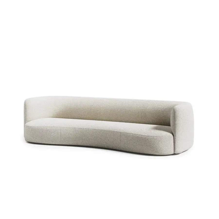 Distinguished Capital Cloud sofa upholstered in lavish light beige fabric with a matte finish