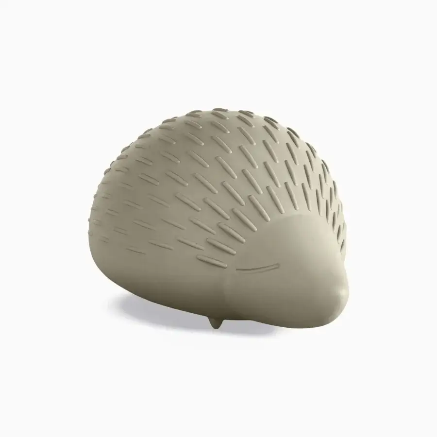 Distinctive Serralunga Bonnie sculpture crafted in light beige LLDPE with a subtly textured matte finish