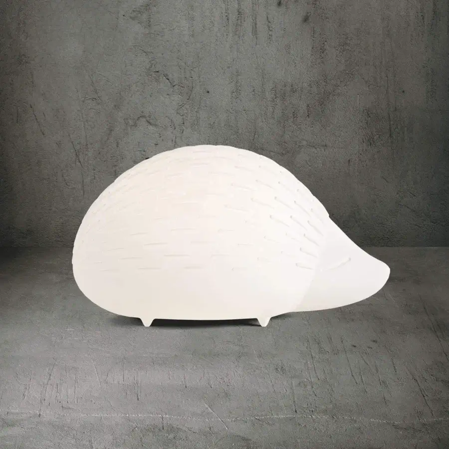 Captivating Serralunga Bonnie sculpture crafted in pale off-white LLDPE with integrated RGBW illumination and matte finish