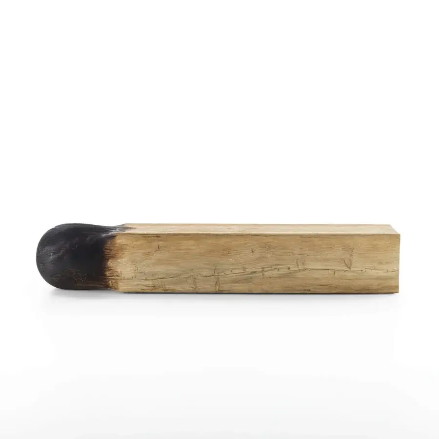 Distinguished Riva 1920 Ce(d)rino bench crafted in Cedar of Lebanon with a contrasting “Vulcano” carbonized finish