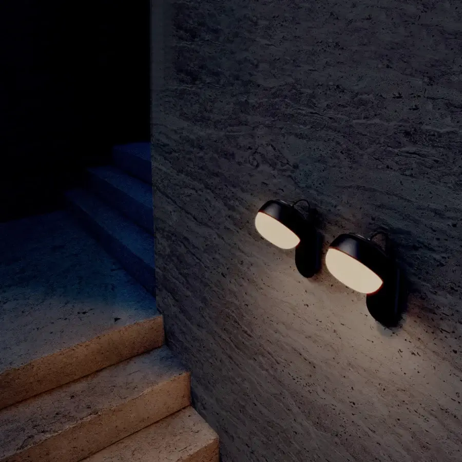 Superior Contardi Kiki Zest outdoor wall lamp crafted in Italy with dark metal and matte finish