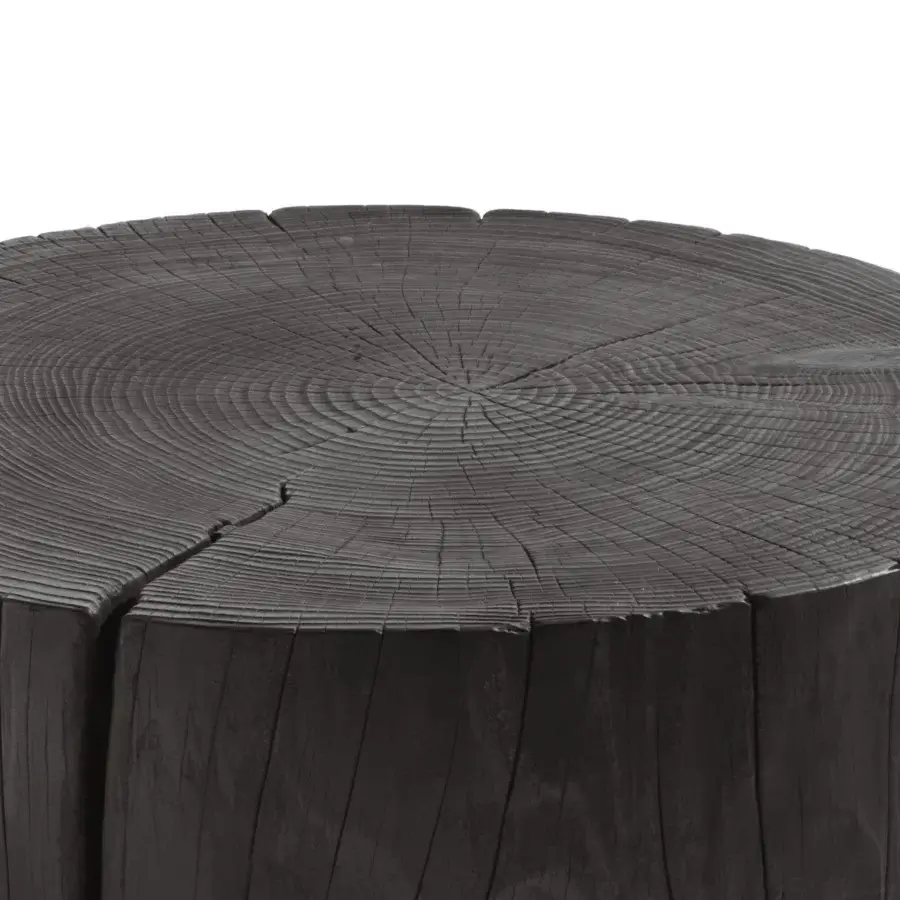 Luxury Riva 1920 Eco coffee table crafted in dark scented cedar with a matte finish showcasing natural grain