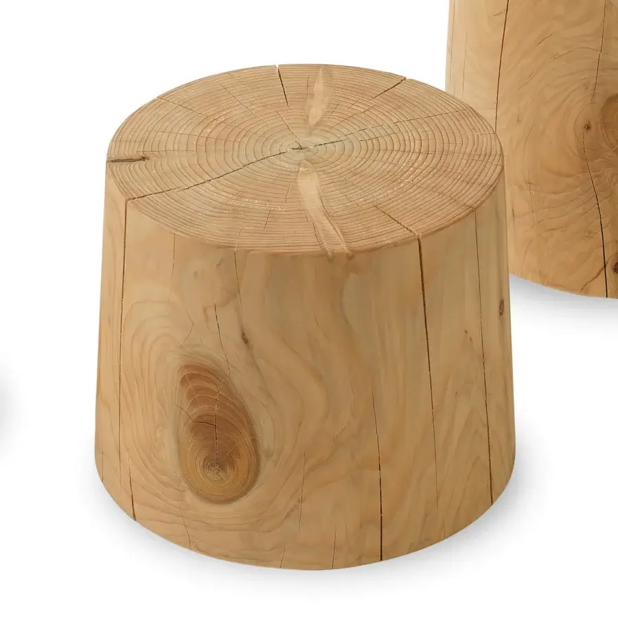 Distinguished Riva 1920 Legno Vivo coffee table crafted in pale yellowish-beige wood with smooth, slightly textured finish