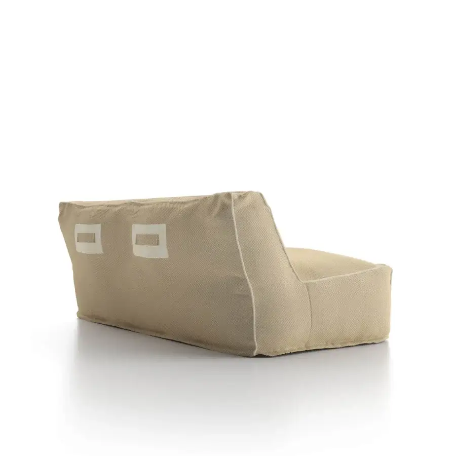 Elegant Atmosphera Soft sofa with comfortable low-profile form built in muted beige textured textile lining