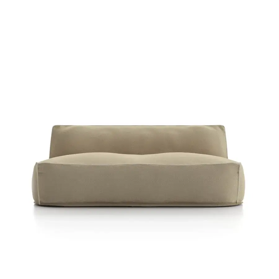 Exceptional Atmosphera Soft sofa with uniquely comfortable construction built in textured warm beige textile