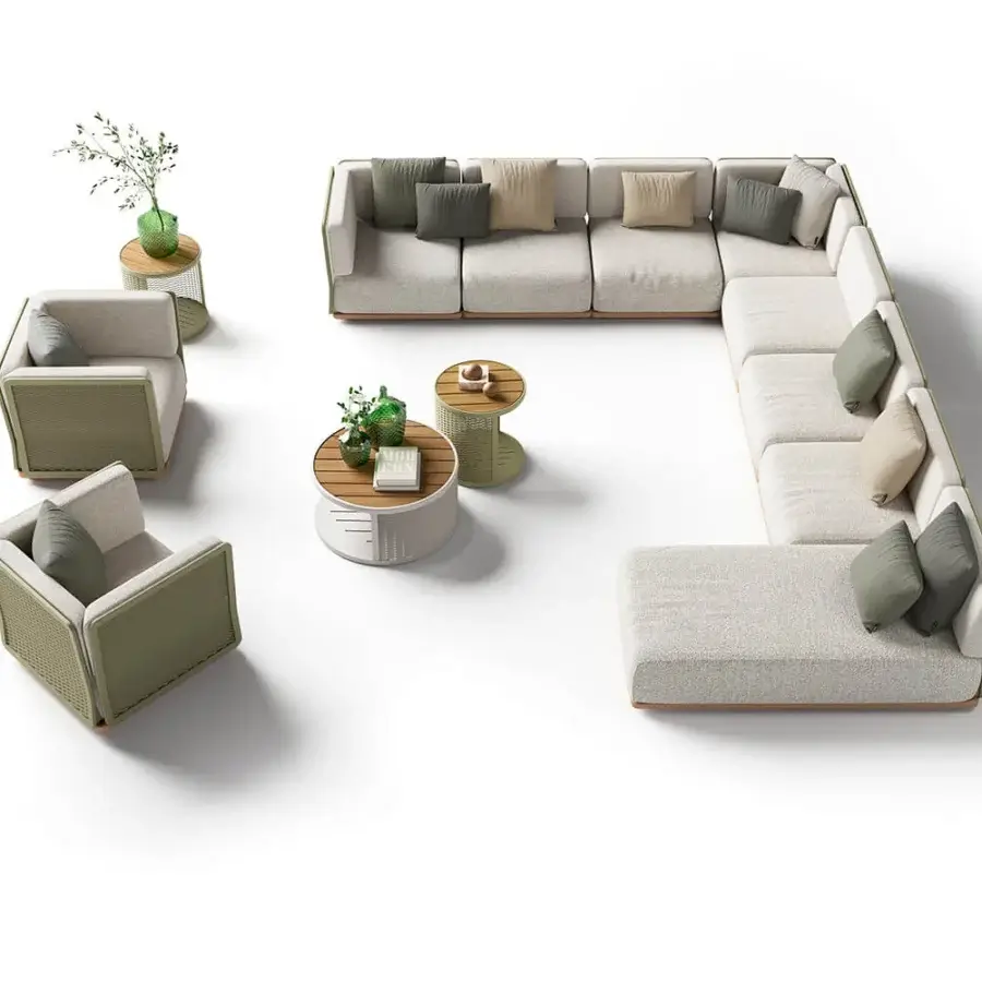 Superior Atmosphera Switch coffee table with aluminum plate and subtly textured base in a smooth white finish
