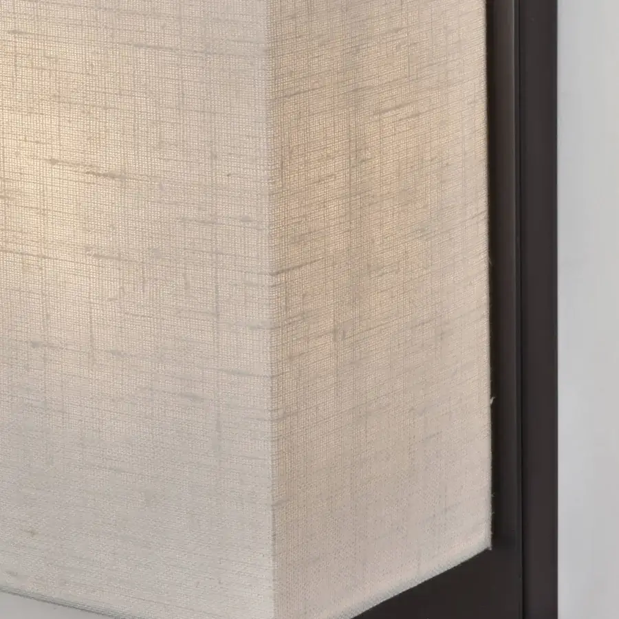 Superior Contardi Heritage Coconette wall lamp crafted in Italy with linen lampshade and matte metal frame