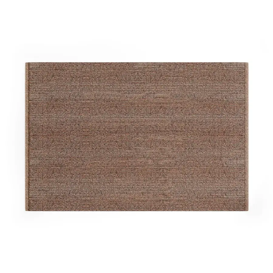 Exceptional Atmosphera Raffaello rug hand woven with polypropylene and polyester in a muted brown gradient finish