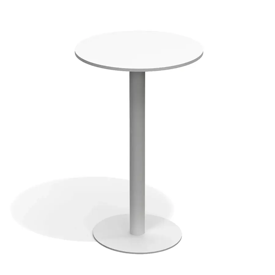 Superior Atmosphera Net B table crafted with a white HPL tabletop and powder-coated galvanized steel base built for lasting outdoor use
