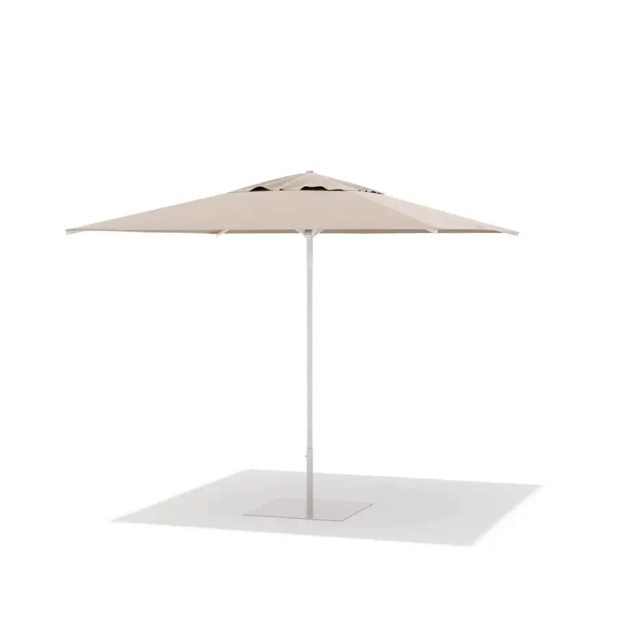 Exceptional Atmosphera Once Umbrella parasol with light beige acrylic canopy and grey aluminum frame