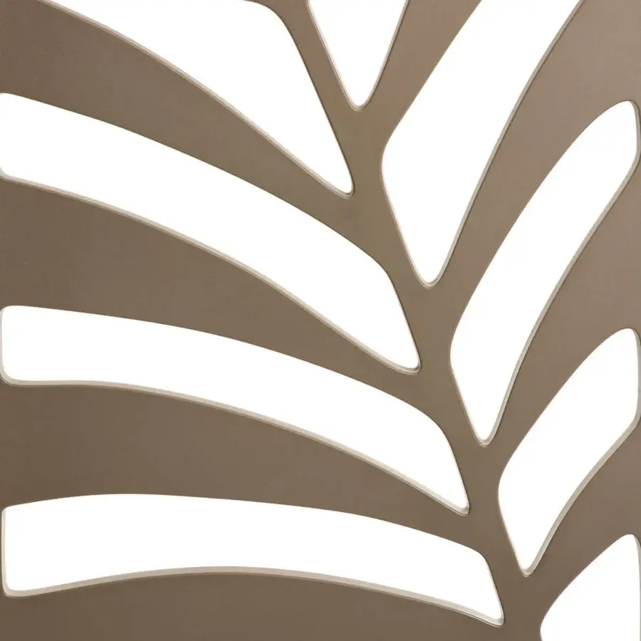 Elegant Serralunga Kentia Panel Divider offers a contemporary aesthetic with muted bronze recyclable LLDPE and a matte finish