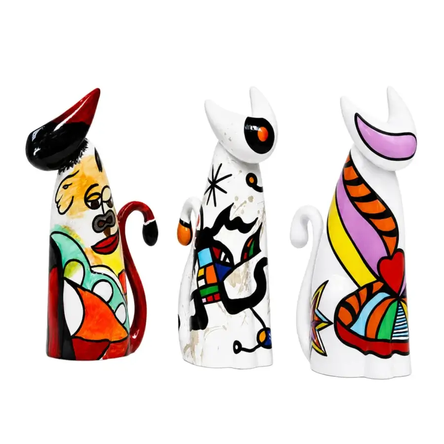 3 The Cat Pack - Artist Inspired Sculptures #5