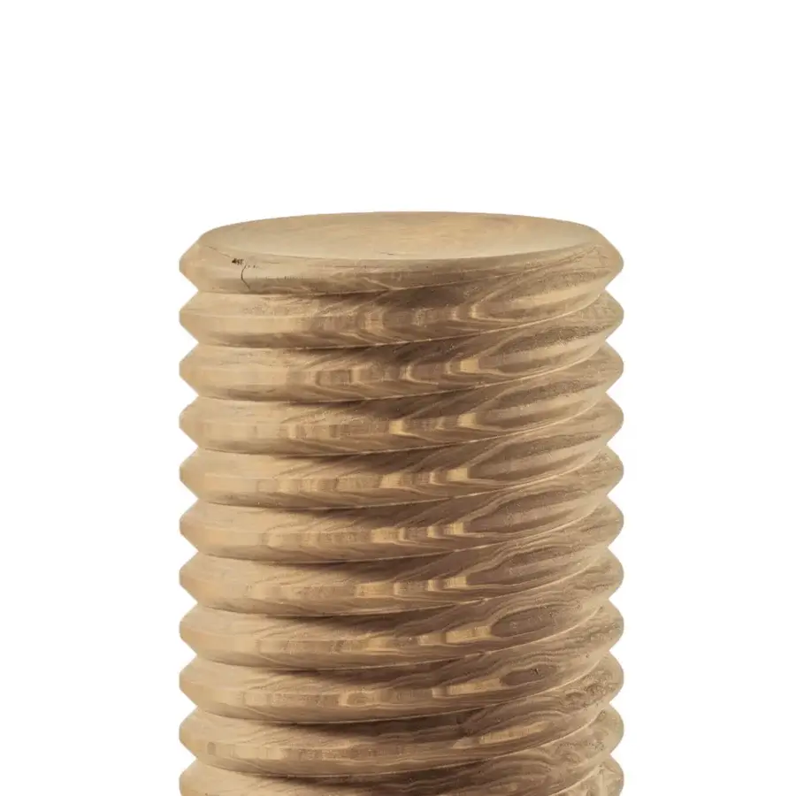 Premium Riva 1920 Vitae stool in solid walnut with matte natural grain