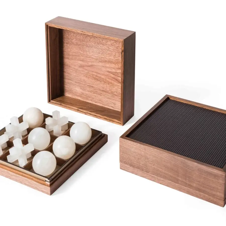 Alabaster Tic Tac Toe Set #4